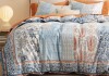 Bedsure Bohemian Blue Queen 3 Piece Duvet Cover Set 100% Cotton Reversible Floral with Zipper Closure Soft Breathable $299