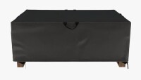 Arlmont & Co. Outdoor Fire Pit Cover, 18'' H X 30'' W X 50'' D / Lynx Round Fire Pit Cover in Black / Assorted $89
