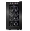 Denjol 10.2 in. Black Freestanding Beverage Center 8-Bottle Wine Cooler with Adjustable Stainless Steel Wire Shelves $399