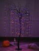 Lightshare 7 ft. Purple Pre-Lit LED Halloween Tree Artificial Christmas Tree with Spiders and 256 LED Lights New In Box $299