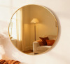 Everly Quinn Garbers 30" Round Metal Framed Wall Mounted Circle Mirror New In Box $399