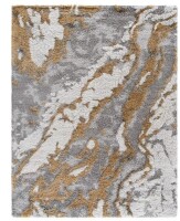 Safavieh Horizon Shag HZN890 Power Loomed Indoor Area Rug - Grey/Gold - 8'x10' $499