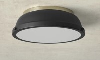 Birch Lane&trade; Calico Steel Flush Mount New In Box $299