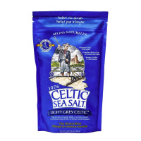 Celtic Sea Salt Light Grey Coarse, Unrefined Mineral Salt, 1 lb | Hand-harvested whole crystals with 70+ trace minerals for electrolyte hydration and finishing; lab tested, no additives New Best by 5/2036