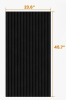COMFORTHOMI 8 PC X 45.67"L x 23.6"W Acoustic Slat Wall Panels &ndash; 0.95" Thick Waterproof & Soundproof Panels Polyester Fiber Slat for Wall & Ceiling -Black New In Box $299