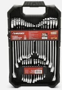 Husky SAE/MM Combination and Stubby Wrench Set (32-Piece) New In Box $199