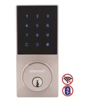 Defiant Slim Satin Nickel Electronic Touchpad Deadbolt $99