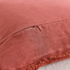 Latitude Run&reg; Outdoor 4'' Non-Slip Patio Chair Cushion Cover With Portable Carry Handle, 17" W x 16" D / NordECO HOME Washed Linen Textured Boho Farmhouse Pillow Cover With Tassels Edge, 18" x 18" / Assorted New Assorted - 2