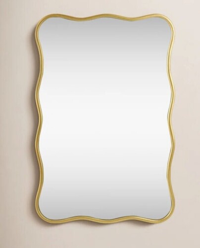 Birch Lane&trade; Dederang Metal Scalloped Wall Mirror, 24 'x 36" New in Box $499