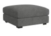Elements International Arizona Modular Ottoman in Steno Charcoal New In Box $399