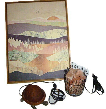 Turtle Night Light / Salt Rock Lamp / Framed Wall Art Assorted