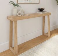Wade Logan Beckett Solid Wood Console Table, 46" W, New In Box $299