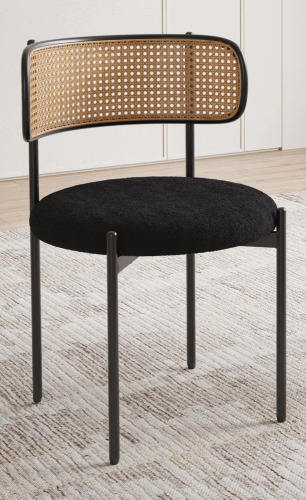 Beachcrest Home&trade; Amett 17.3'' H Upholstered Cane Back Side Chair New In Box $299