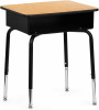 ENCASED Open Front Student Desk with Metal Book Box New $299