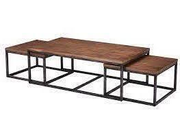 Lane Furniture 7326 Chandler 3-Piece Wood Nesting Cocktail Table in Light Brown, New in Box $799.99