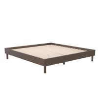 DHP Cologne Tool-Less Wood Platform Bed, King, Walnut, New in Box $499