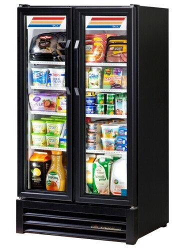True GDM-30-LD Swing Double Door Merchandiser Refrigerator On Working $5,999