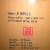 Deco 79 Leather Handmade Stool with Patchwork Pattern, 16" x 16" x 16", Gray New In Box $399 - 2