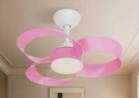 Wrought Studio&trade; Soraya 22 in. Indoor Ceiling Fan with Dimmable Integrated LED and Remote Control - Pink New In Box $199