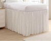 Laura Ashley - Bed Skirt, Refined Softness & Wrinkle-Resistant Twin XL Bedding, Tailored 3-Sided Design w/ 42? Drop and Center Splits (White) New in Box $89