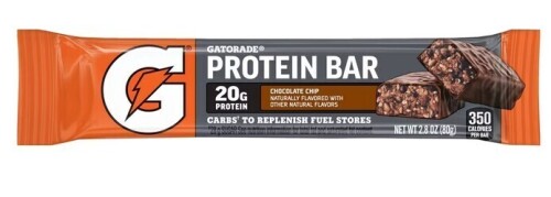 Gatorade Chocolate Chip Protein Bar with 20g Protein - 2.8 oz: Muscle Growth, Sports Performance / Nature Valley Sweet & Salty Nut Granola Bars, Almond, 1.2 oz / Assorted