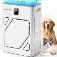 Meowant MW-PA16 Air Purifier for Home Large Room 2600ft&sup2;, H13 HEPA Filter, Double Air Intake, PM2.5 Air Quality Display, Auto Mode, Washable Pre-Filter, 2X-Purification For Pet Hair Dander Odor Dust, White New in Box $299