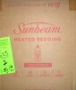 Sunbeam Electric Royal Luxe Microplush Heated Blanket, 12 Heat Settings, 12-Hour Auto Shut-Off, Fast Heating, Warm & Cozy, Machine Washable, Cabernet Color, Twin (84" x 62") New In Box $99 - 2