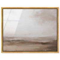 House of Hampton&reg; Quietude I Framed High-Gloss Acrylic Glass Wall Art Vintage Art by Art Remedy, Wood Frame, 24" x 60" Similar to Picture New In Box $399