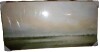 wall26 24" x 60" Framed Canvas Print Wall Art Watercolor Dusk Sky Over Green Field Nature Wilderness Illustrations Modern Rustic Relax/Calm Cool for Living Room, Bedroom, Office - Natural New In Box $299 - 2