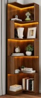 Ebern Designs Corner Book Shelf - 5 Tier Corner Bookshelf Bookcase With Baffle, Freestanding L Shaped Display Shelf Stand With Led Lights For Home Office, Living Room, Bedroom, Kitchen New In Box $399