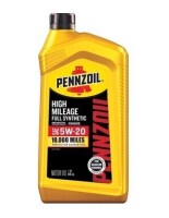 Pennzoil High Mileage Synthetic 5w-20 Motor Oil &ndash; 1 Quart New