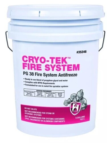 Hercules&reg; Cryo-Tek&trade; PG 38 Fire System Antifreeze, 5 Gallon New