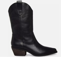 Steve Madden Pair of Ladies Western Boot - Black Leather - New In Box Size 9 $159.99