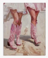 Beachcrest Home&trade; Coastal Cowgirls Stepping Canvas Wall Art by LSR Design Studio, 20" x 30" New In Box $199