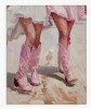 Beachcrest Home&trade; Coastal Cowgirls Stepping Canvas Wall Art by LSR Design Studio, 20" x 30" New In Box $199