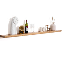 Ebern Designs Carsin Irregular Reclaimed Elm Floating Wall Shelf, 1.38" H x 72" W x 8" D New In Box $299