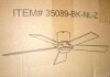 Hokku Designs 42 Inch Black Ceiling Fan, Flush Mountand Remote Control, 6 Speeds Reversible Dc Motor, 5 Blades Modern Ceiling Fan For Indoor Or Covered Outdoor New In Box $299 - 2