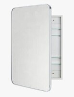 Ebern Designs Garnes Recessed or Surface Mount Framed Medicine Cabinet with Adjustable Shelves New In Box $399