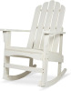 Shine Company 4699EW Marina II Porch Rocker with Hydro-TEX Finish, Eggshell White Rocking Adirondack Chair New Shelf Pull $299