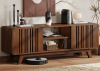 George Oliver Regal TV Stand for TVs up to 75'', Entertainment Center Sliding Door New Shelf Pull $299