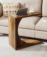 Ebern Designs Heleana C-Shaped End Table for Couch, Sofa Side Table Living Room New In Box $199