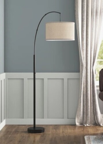 Mercury Row&reg; Astra 74'' Black Arched Floor Lamp New In Box $199