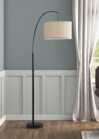 Mercury Row&reg; Astra 74'' Black Arched Floor Lamp New In Box $199