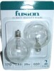 Fusion 2pk 25W Light Bulbs for Wax Warmers New in Box - 2