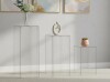 Wokaiduo 3pcs Acrylic Square Pedestal Stand For Party, Clear Lucite Display Pedestal For Flowers, Sculptures, Cake, Wedding, Events, Art Gallery, Party Decor31.5x11.8''(l), 27.6x11.2''(m), 23.6x10.2''(s) New In Box $299