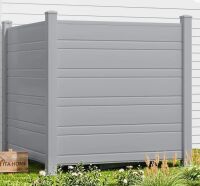 Edrosie Inc 44" W X 44" H Air Conditioner Fence Privacy Screen, Light Gray New in Box $299