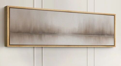 IDEA4WALL Neutral Reflections Abstract Large Framed Canvas Print Wall Art - Modern Minimal Decor, 20" H x 60" W New In Box $299
