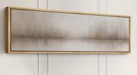 IDEA4WALL Neutral Reflections Abstract Large Framed Canvas Print Wall Art - Modern Minimal Decor, 20" H x 60" W New In Box $299