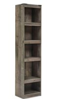 DESIGN BY ASHLEY Trinell 72.01 in. Tall Brown Engineered Wood 4-Shelf Pier Standard Bookcase New in Box $299