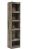 DESIGN BY ASHLEY Trinell 72.01 in. Tall Brown Engineered Wood 4-Shelf Pier Standard Bookcase New in Box $299